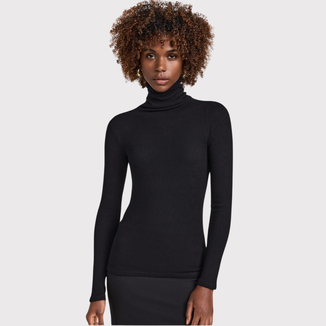 Silk Sweater Layering Turtleneck