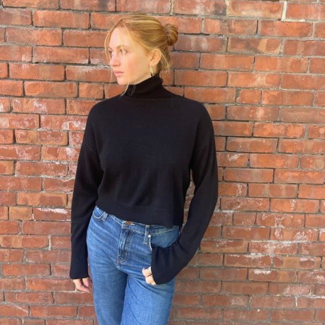 Sable Cashmere Turtleneck