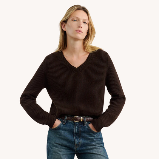 Korina Cashmere V Sweater