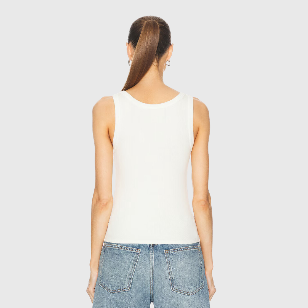 Supima Rib Tank White