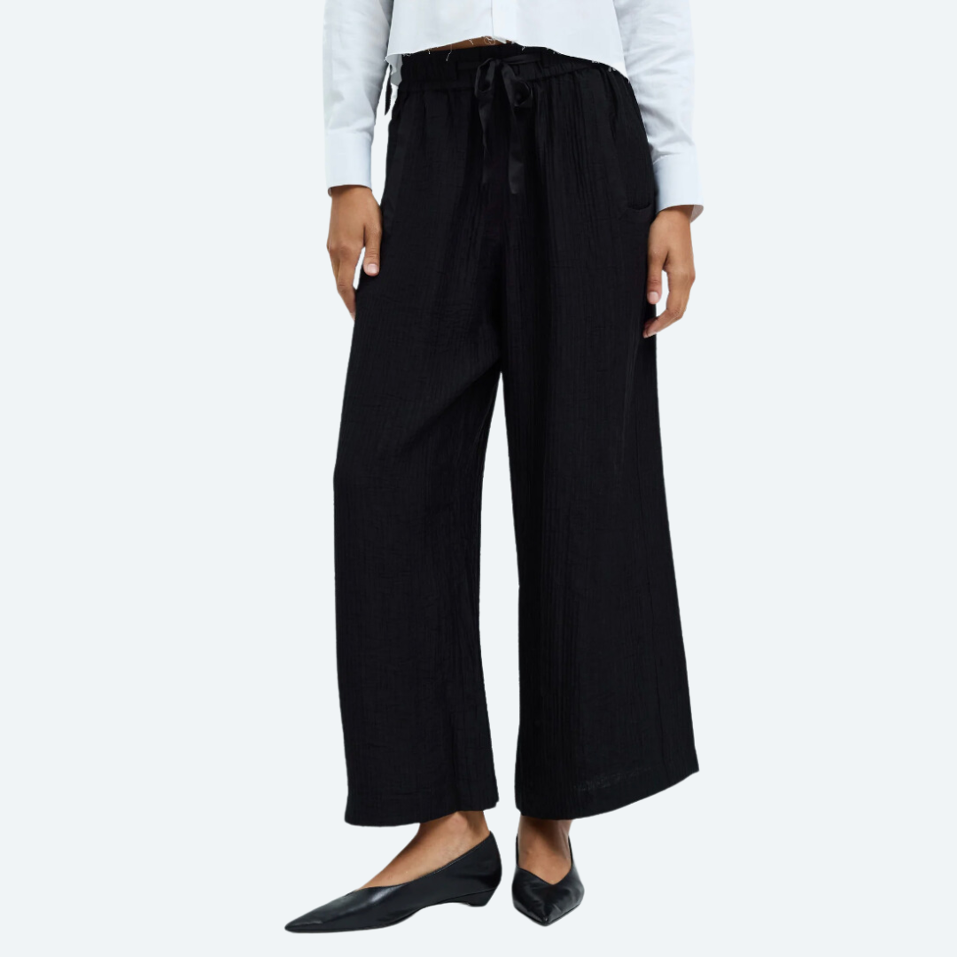 Crinkle Satin Broadway Pant