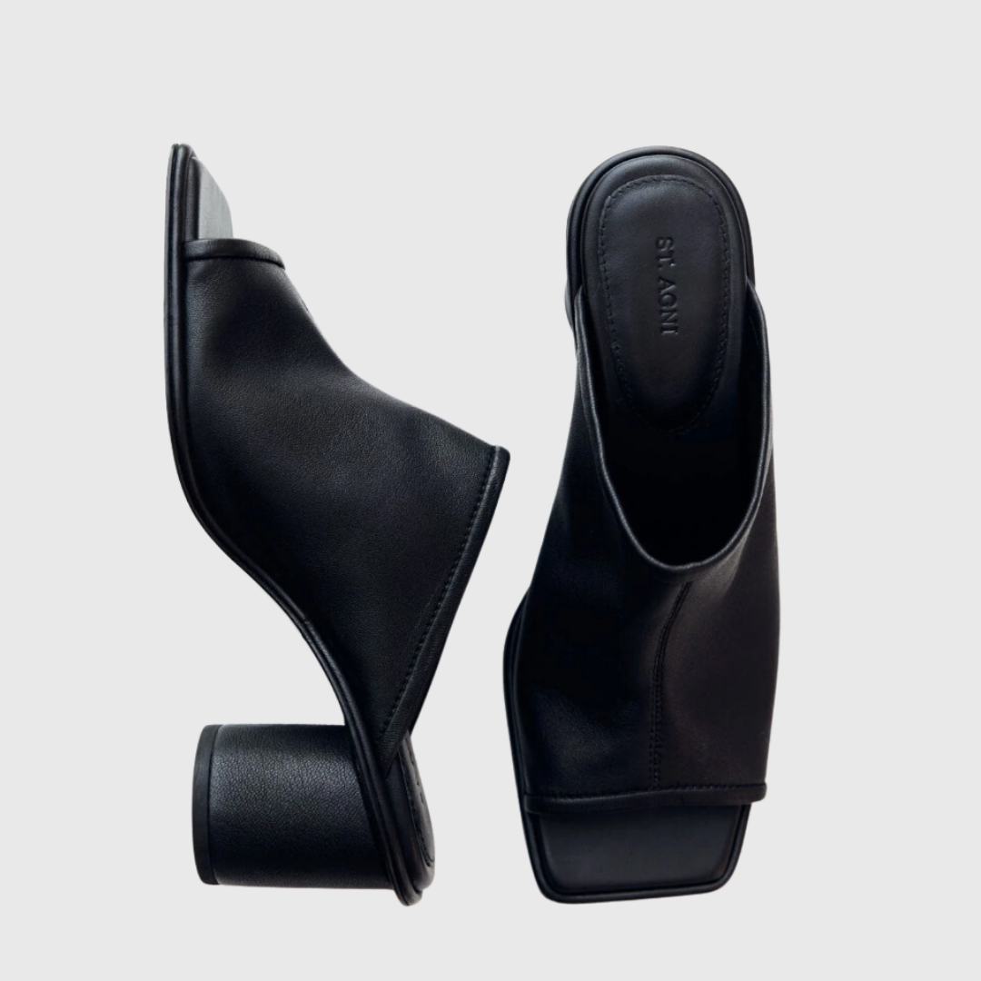 Leather Cylinder Heel